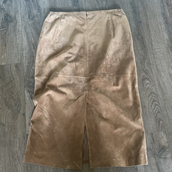 VTG 90’s Y2K Suede St. John’s Bay washable vest & maxi skirt set. 18W & 16W boho - Picture 12 of 12